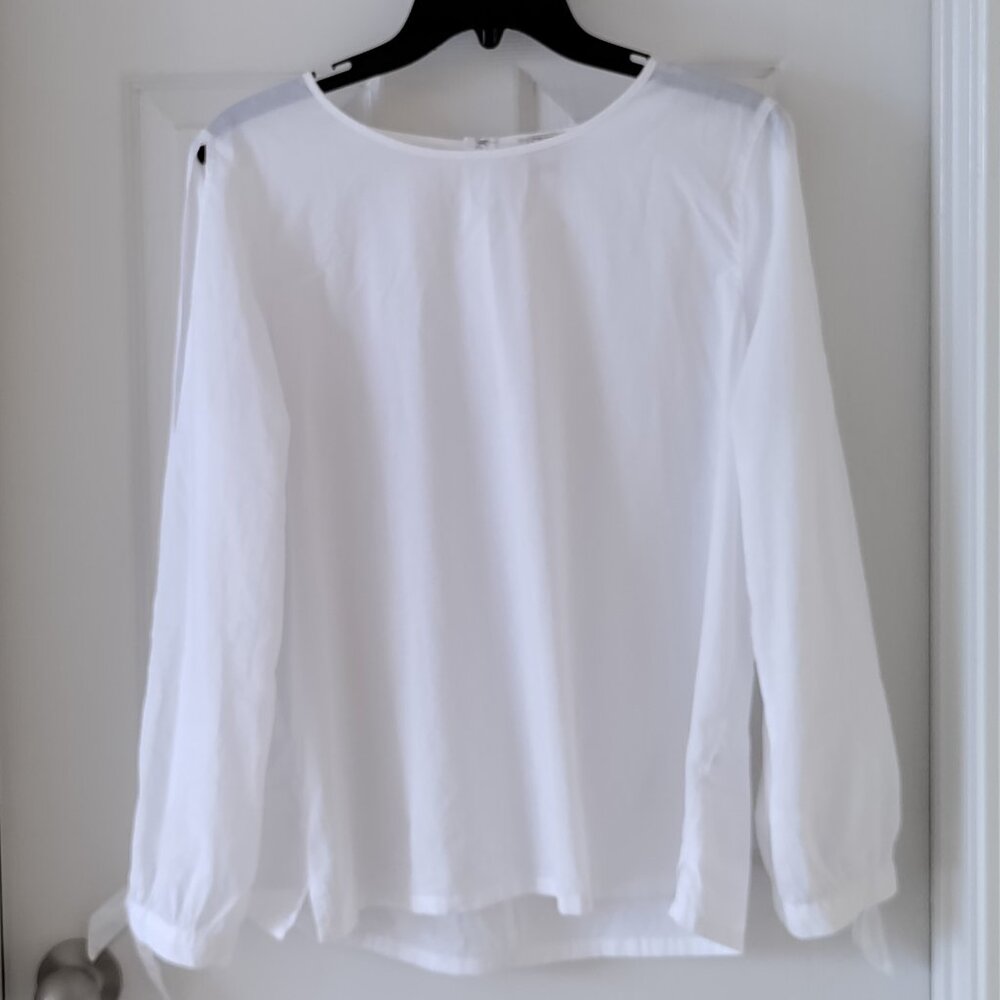 J.Crew factory white blouse